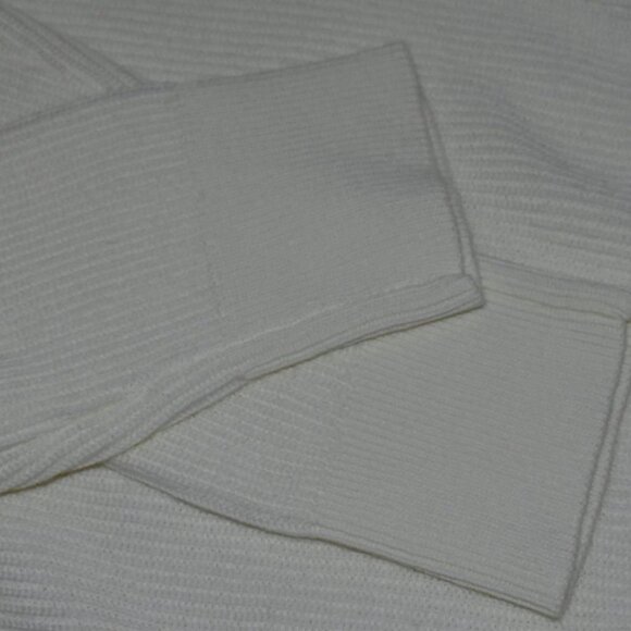 Theory Hilbet Crew Neck Long Sleeve Pullover Sweater Cream Size S - Picture 7 of 11